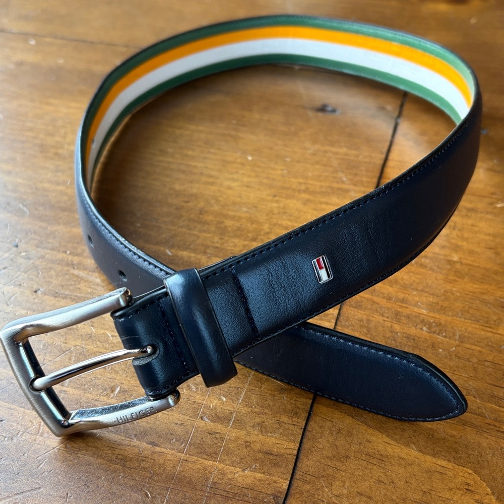 Tommy Hilfiger Boys' Casual Belt, Classic Navy Sz S 22-24